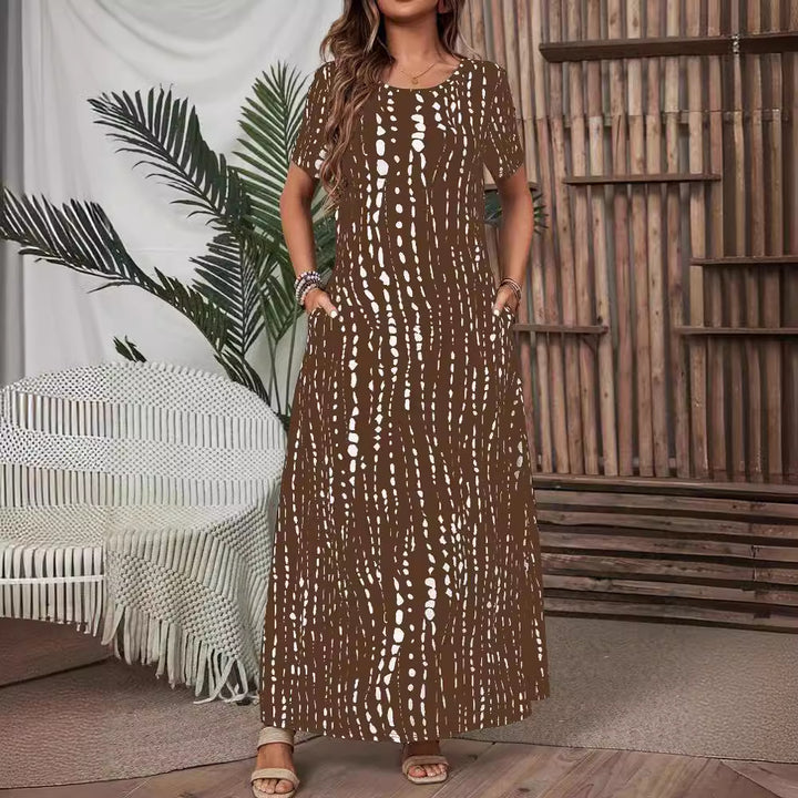 Dame Casual Maxi Kjole Stilla