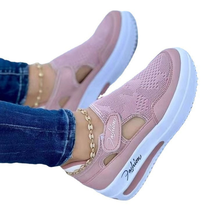Dame Åndbare Slip-On Sneakers med skridsikker sål og elastisk overdel Stilla