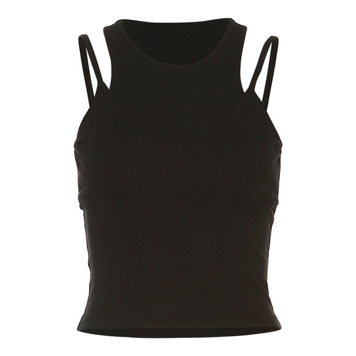 Dame Sporty crop top med justerbare stropper og tætsiddende snit Stilla