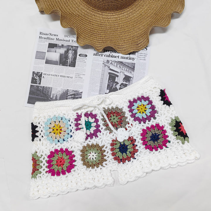 Femme Hæklet Patchwork Shorts Stilla