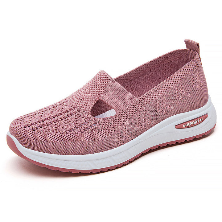 Femme Åndbare Slip-On Fritids-Sneakers med Fleksibel Ventilation Stilla