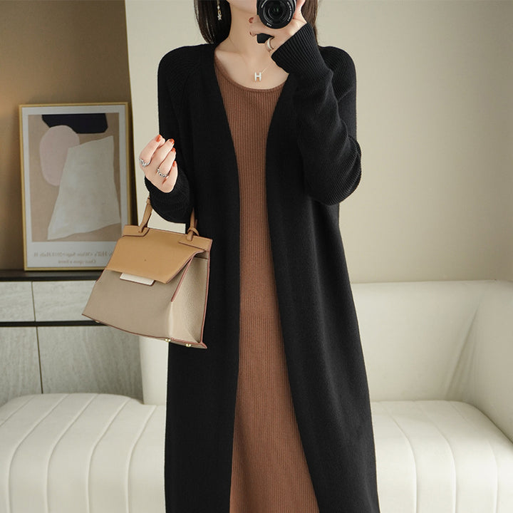 Dame Komfortabel Strikket Cardigan Stilla