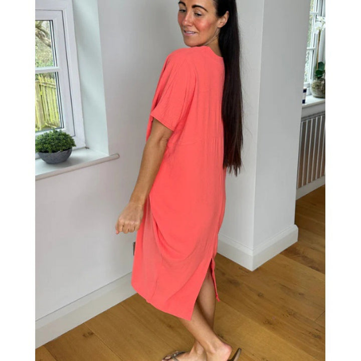 Dame Relaxed Fit Oversized T-shirt Kjole Stilla