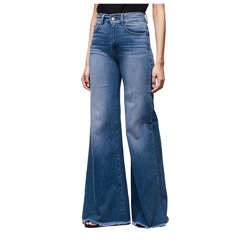 Damer højt skårne flared jeans i vintage-look Skovae