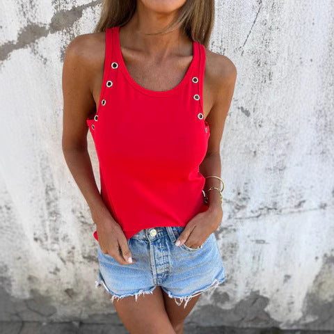 Dame stilfuld Tanktop med øsdetail Stilla