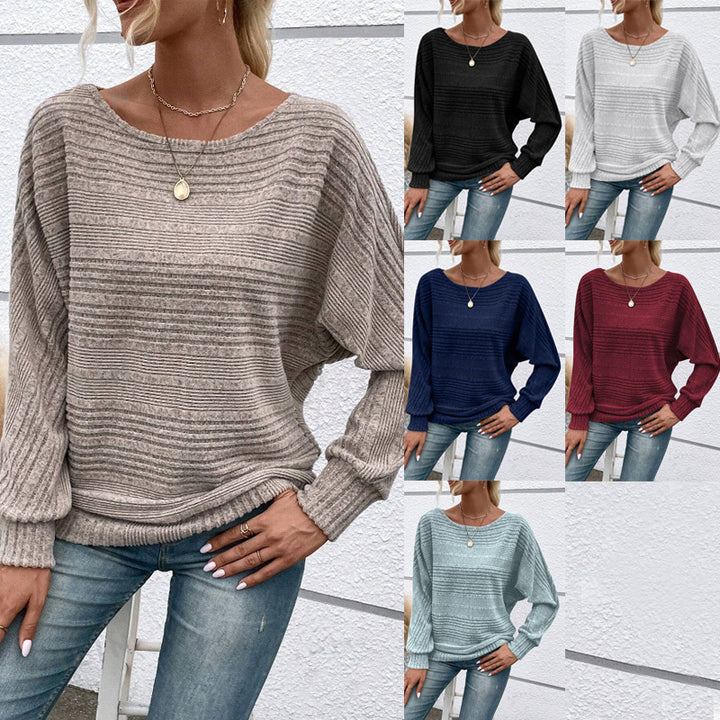Dame grovstrikpullover med bred pasform og moderne strikdesign Stilla