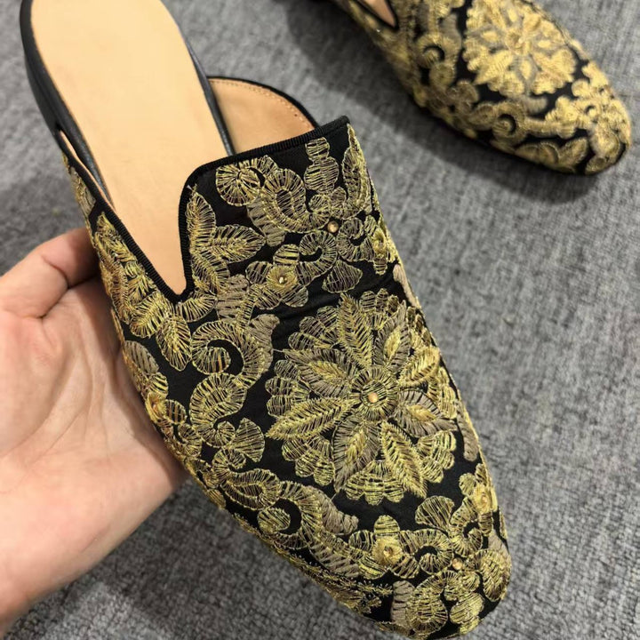 Femme Artisanal Bestickte Mules Stilla