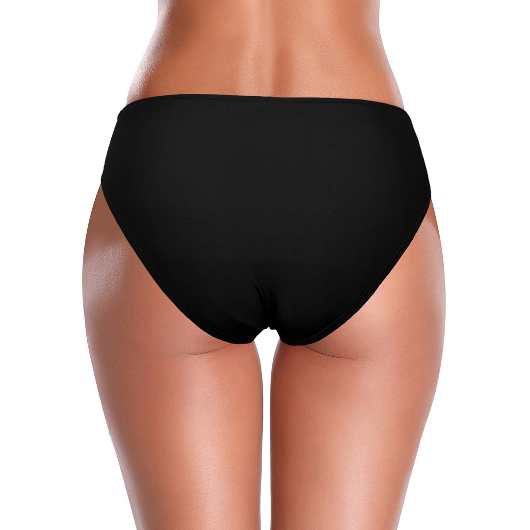 Femme Høj-taljede Rynket Bikini Underdel Stilla