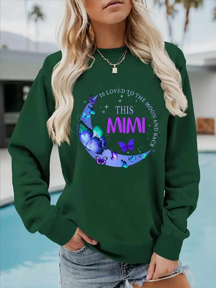Kvinders Grafisk Sweatshirt Stilla