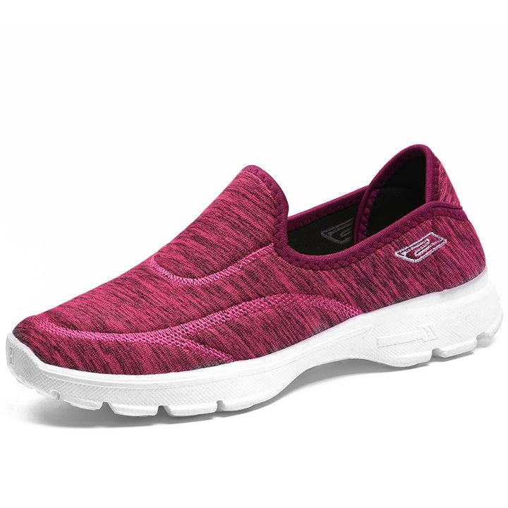 Dame Bekvemme Slip-On Sneakers med åndbart strikoverflade og fleksibel sål Stilla