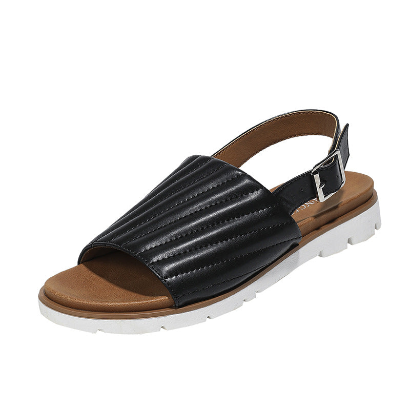 Dame Sling-sandaler med struktureret overdel og behagelig sål Stilla