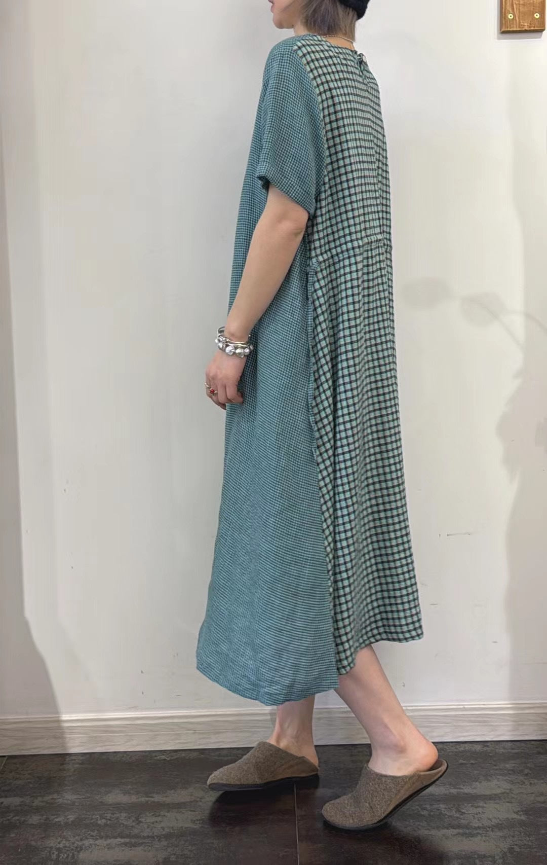 Dame Relaxed Fit Maxi Kjole med sidelæns bindebånd Stilla