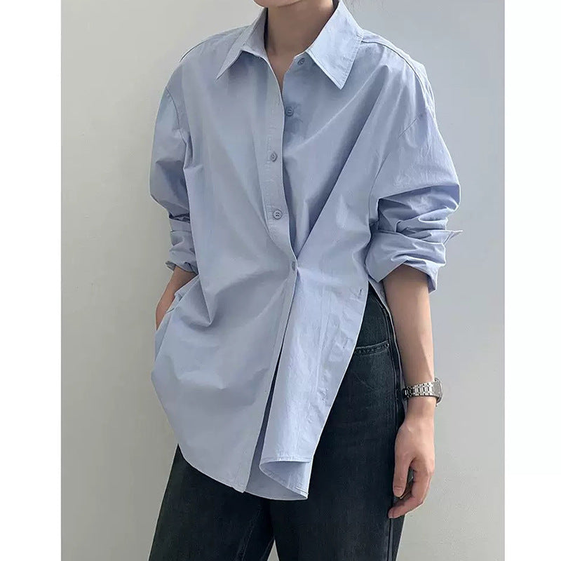 Damer afslappet overshirt-bluse med elegant snit og fine detaljer Stilla