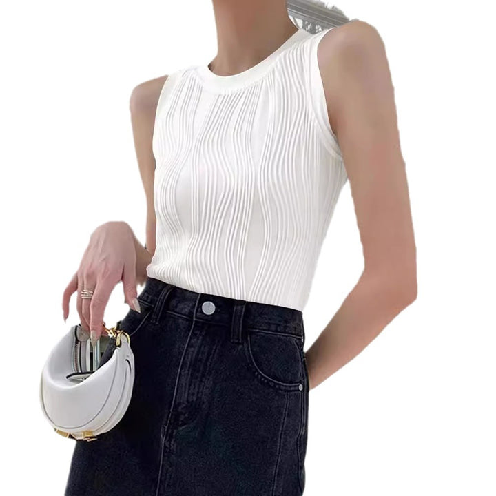 Dame tanktop med struktureret ribdesign og elegant snit Stilla
