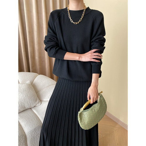 Kvinders strikket sweater med oversized skæring og elegant ribbet tekstur Stilla
