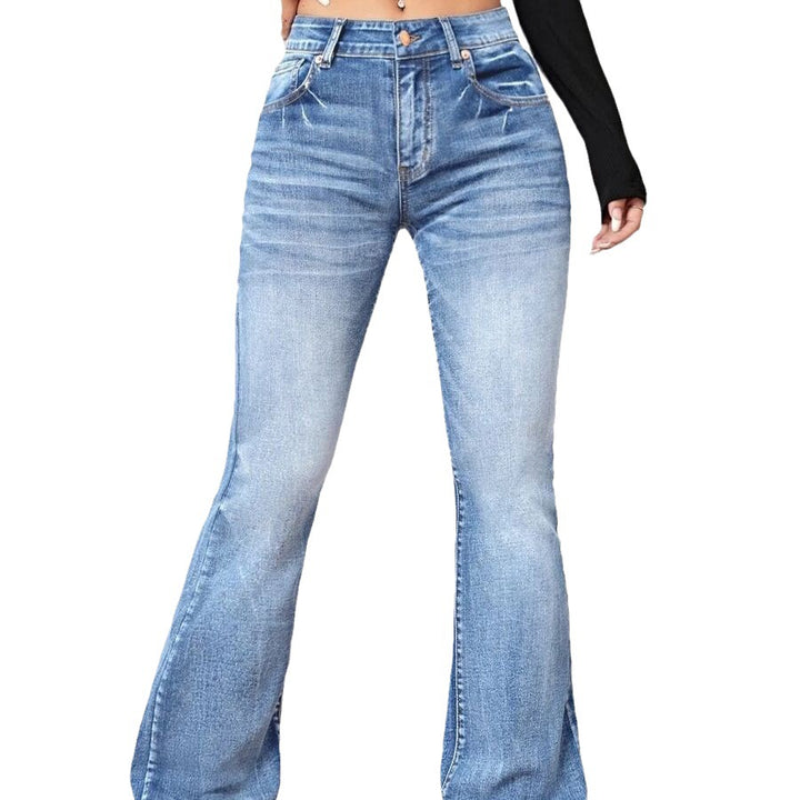 Dame Flared Jeans med høj talje og afslappet pasform Stilla