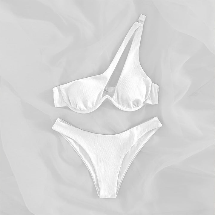 Dame En-sidet Bikini med justerbar halter Skovae