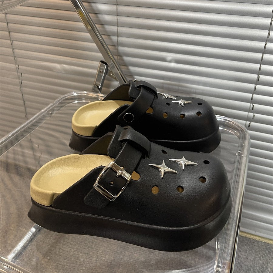 Dame komfortable clogs med moderne spænde-design Stilla