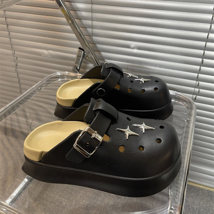 Dame komfortable clogs med moderne spænde-design Stilla