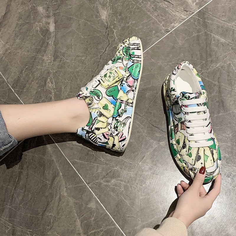 Dame Mode-Sneakers med kreativ grafikdesign Stilla