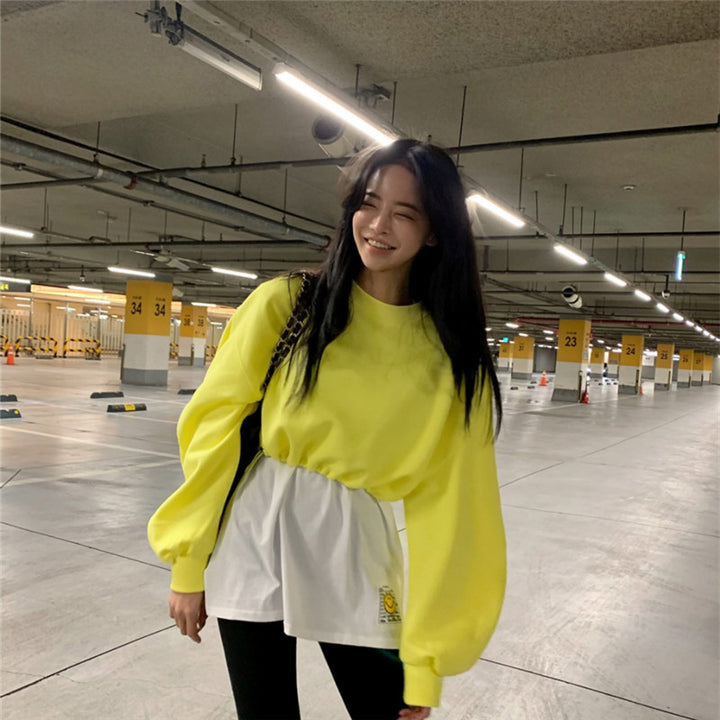 Kvinders fashionable sweatshirt med voluminøse ærmer Stilla
