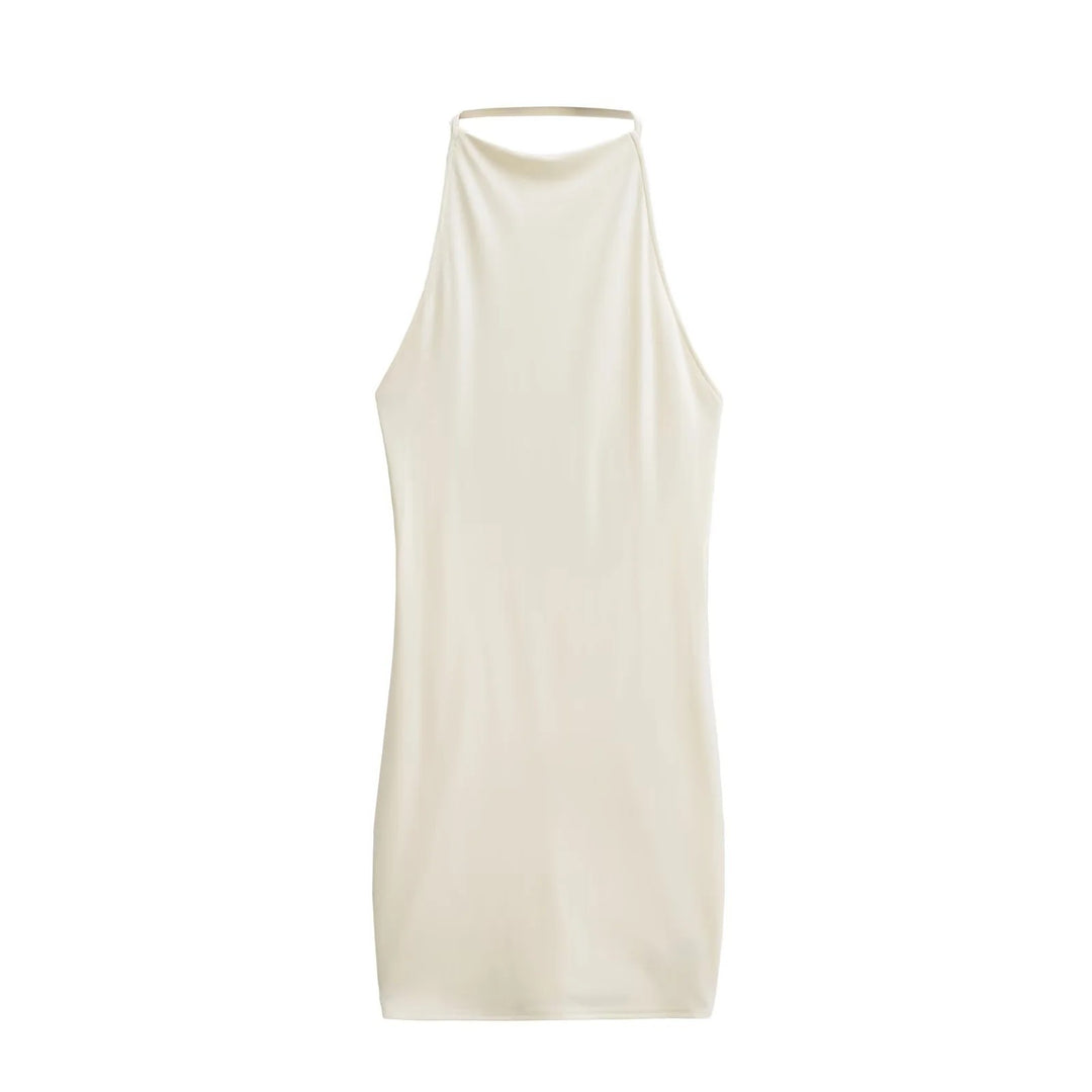 Femme Halterneck Bodycon Mini Kjole Stilla