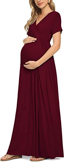 Dame Graviditet Indpakning Maxi Kjole Stilla 1752657199
