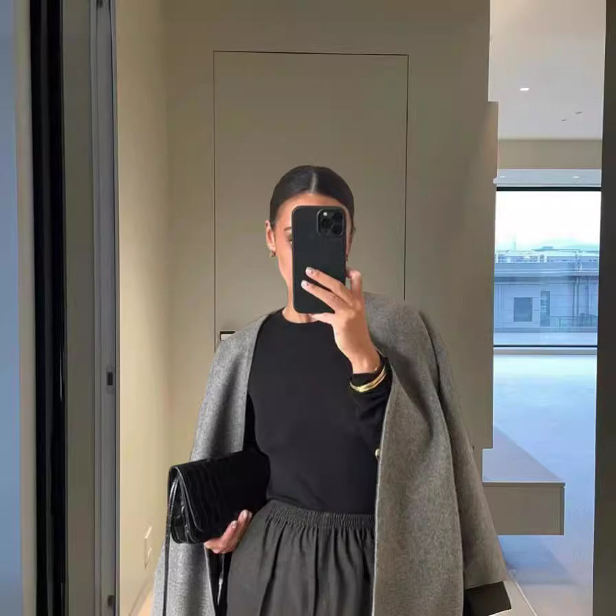 Dame Oversize Uld Blazer Stilla