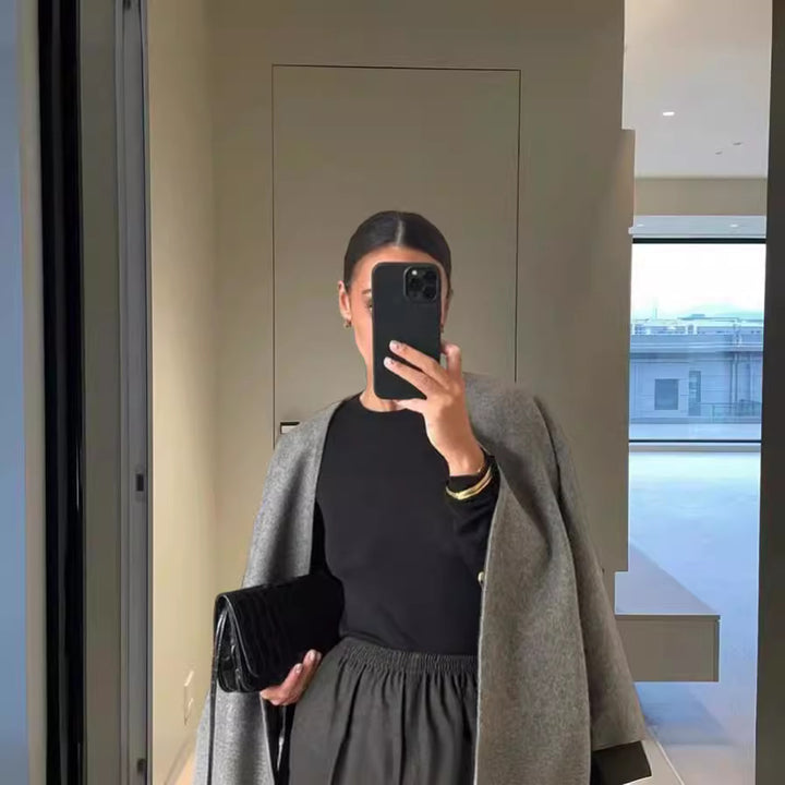 Dame Oversize Uld Blazer Stilla