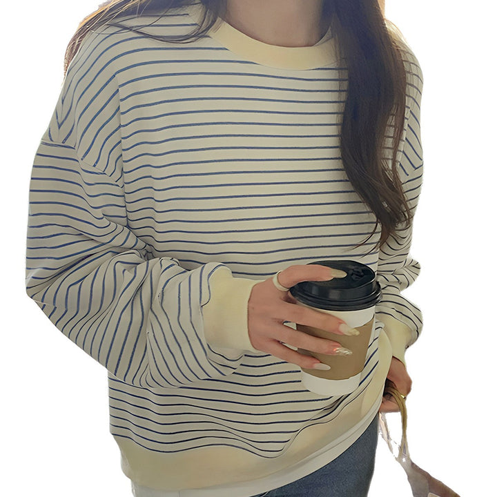 Kvinders afslappede stribede sweater Stilla