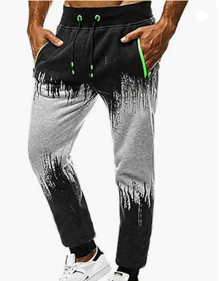 Herrer sporty joggingbukser med moderne farvegradient-effekter Stilla