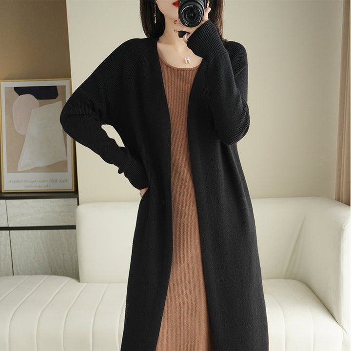 Dame Komfortabel Strikket Cardigan Stilla