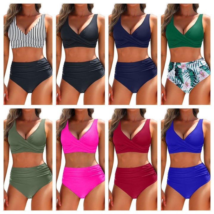 Damer Højskåret Bikini med Vickeltop Stilla