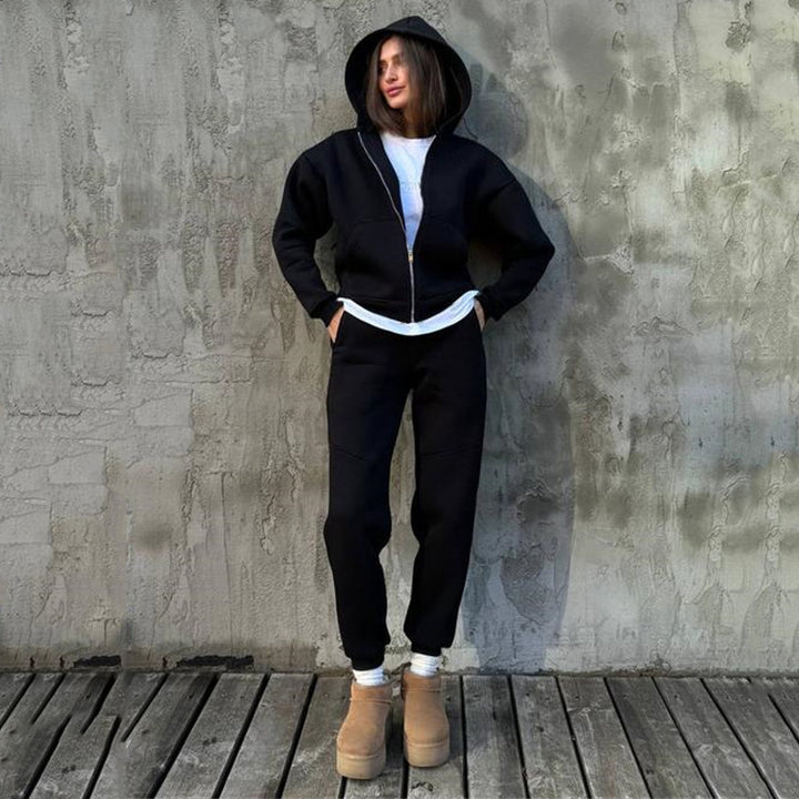 Dame Sportslig Fleece-Overalls Stilla