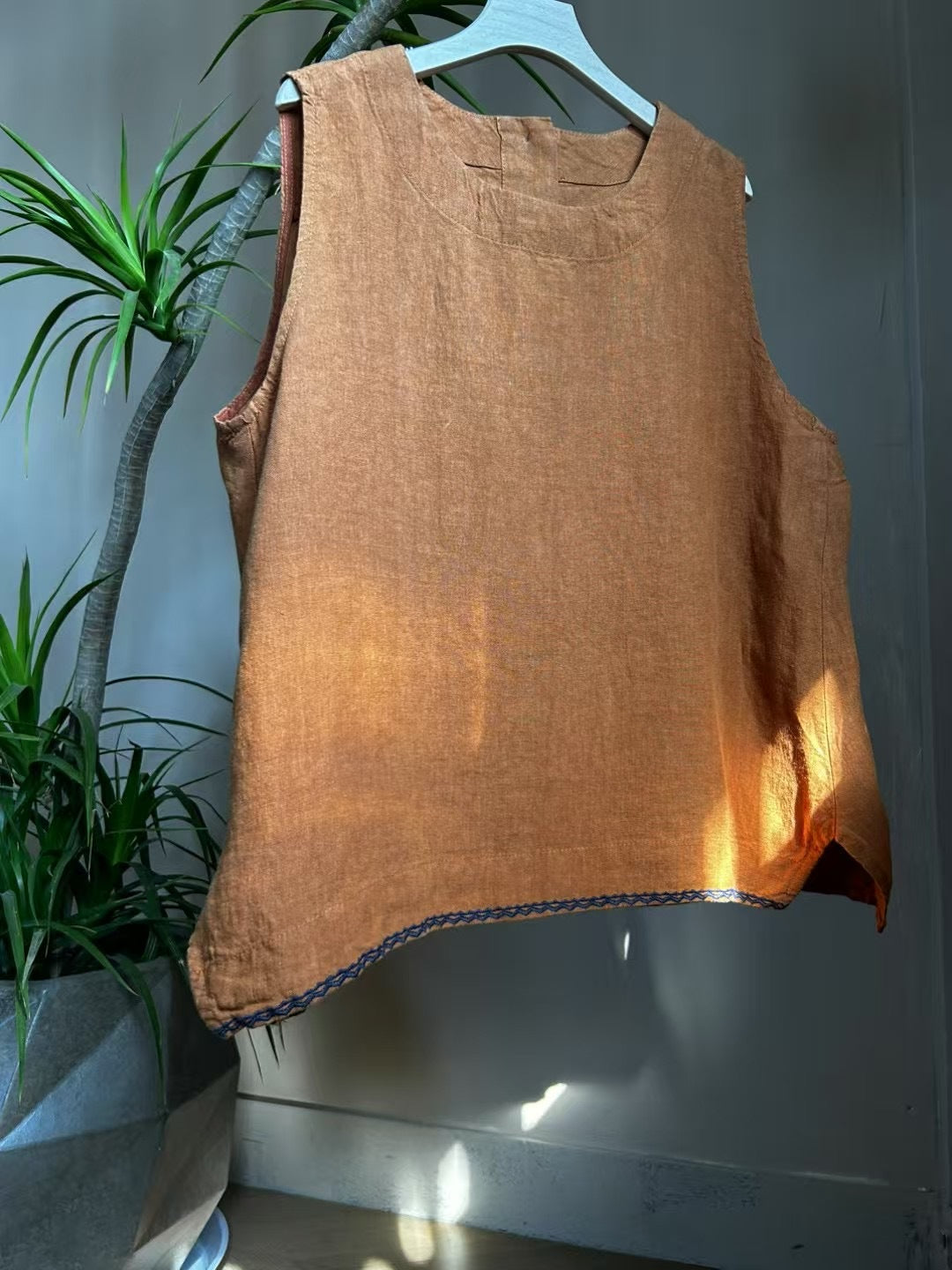 Femme Relaxed Fit Linned Sommer Top Stilla