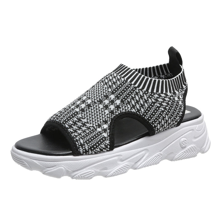 Dame Sporty Sandaler med strikket overdel og skridsikker sål Stilla