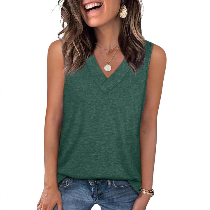 Dame Relaxed Fit V-Udskæring Tanktop Stilla