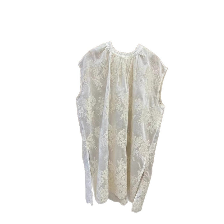 Femme Elegante Bestikset Uden Ærmer Bluse Stilla