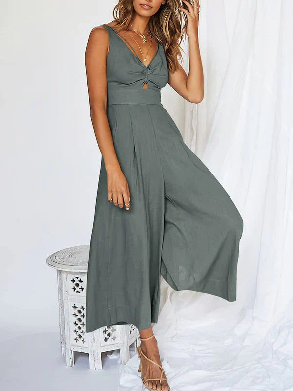 Stilla | Jumpsuits Med V-hals Og Udsnit