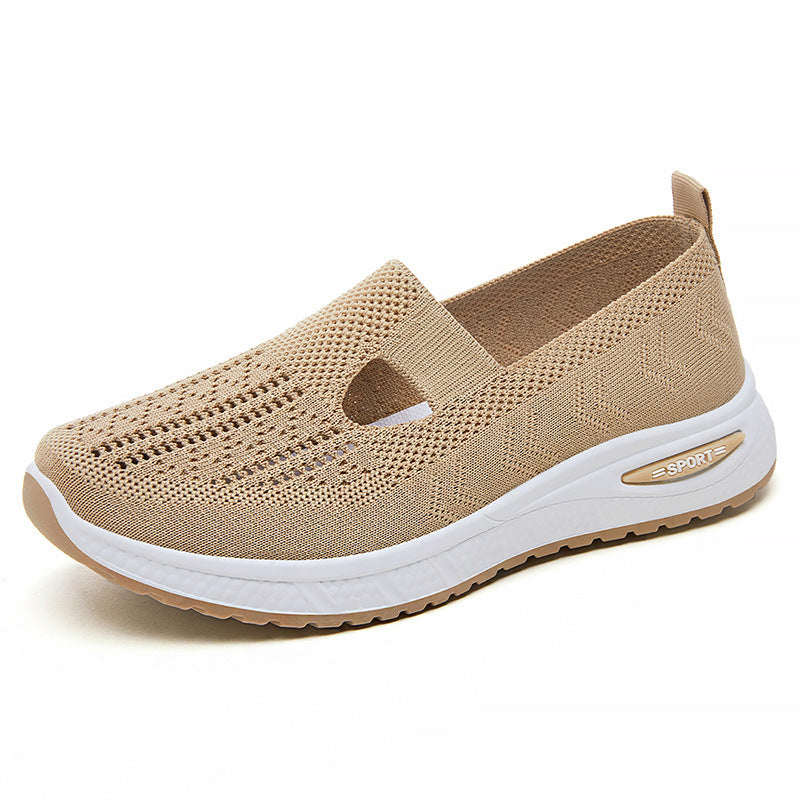 Femme Åndbare Slip-On Fritids-Sneakers med Fleksibel Ventilation Stilla