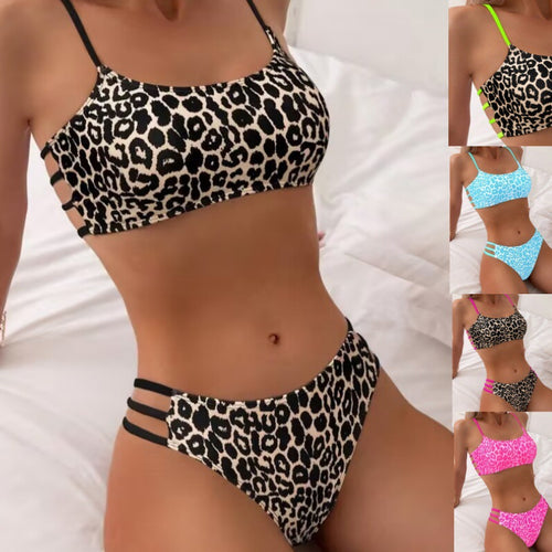 Femme Fashion-Forward Dyreprint Bikini-Sæt Stilla