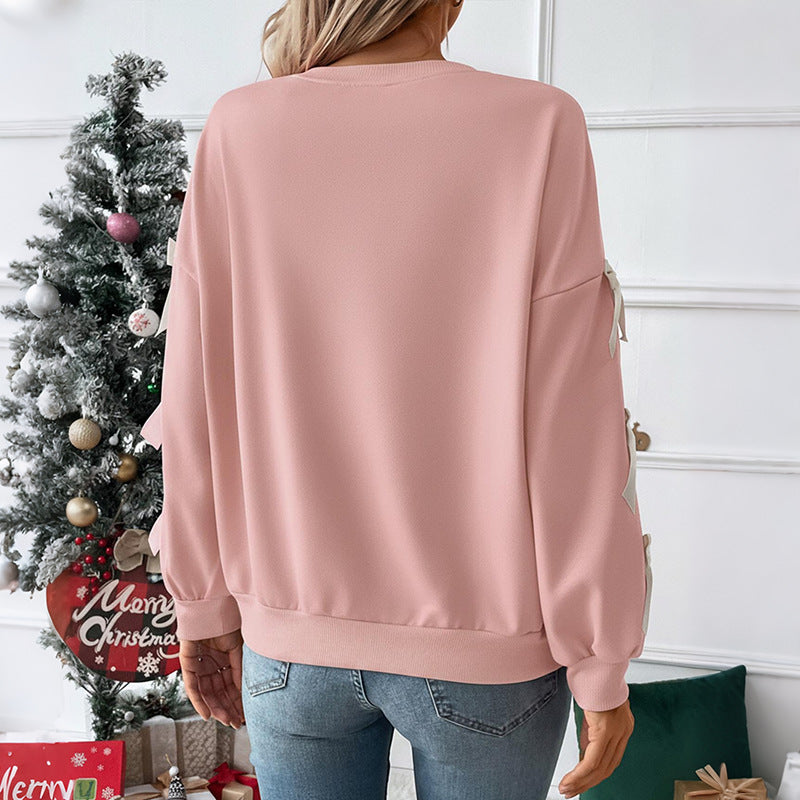 Kvinders oversized sweater med legende sløjfedetaljer Stilla