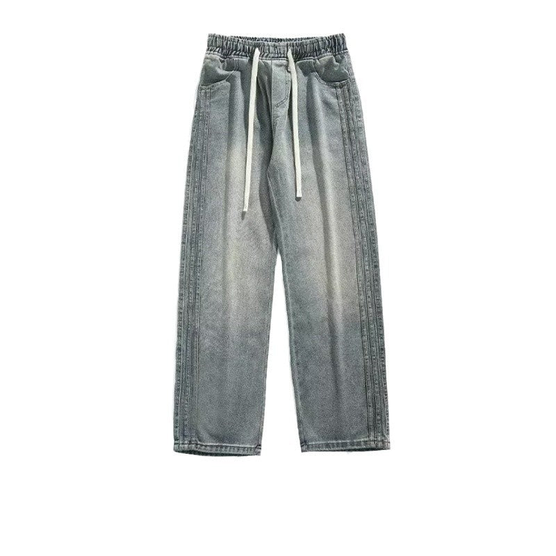 Herrer afslappede bredt skårne jeans i moderne stil Stilla
