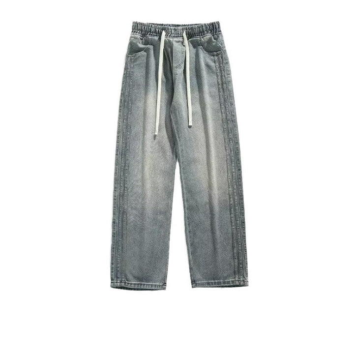 Herrer afslappede bredt skårne jeans i moderne stil Stilla