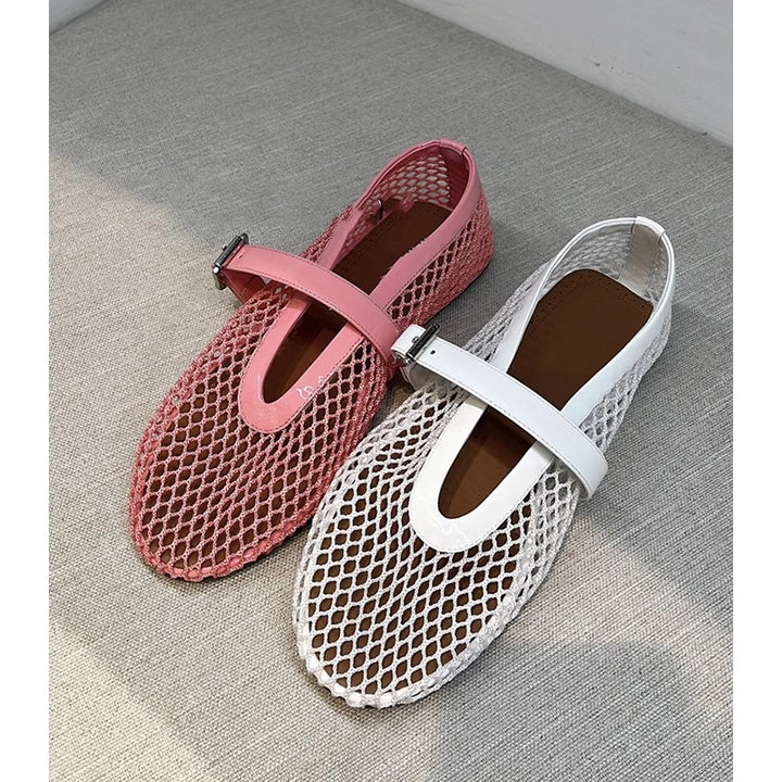 Femme Elegante Mesh Mary Jane Ballerinas Stilla