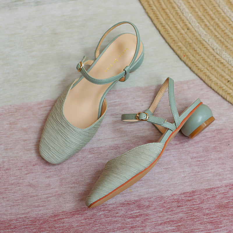 Dame elegante Slingback-flade Stilla