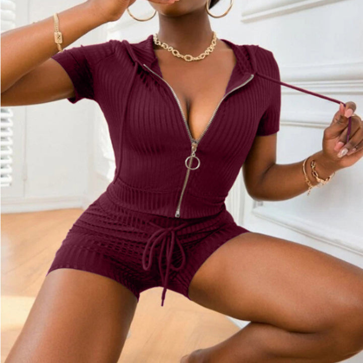 Kvinde Hætte Strik Shortset Stilla