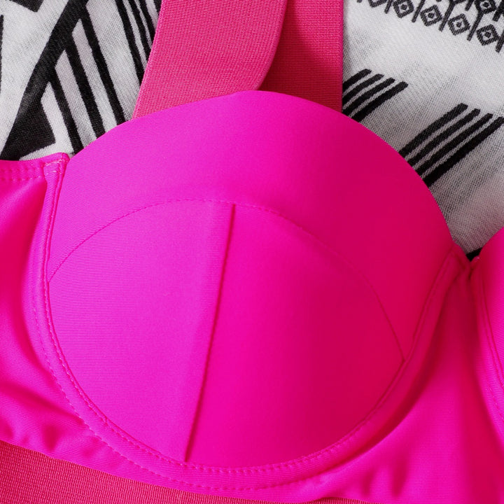 Dame bikini-sæt med støttende top og moderne skærdetaljer Stilla