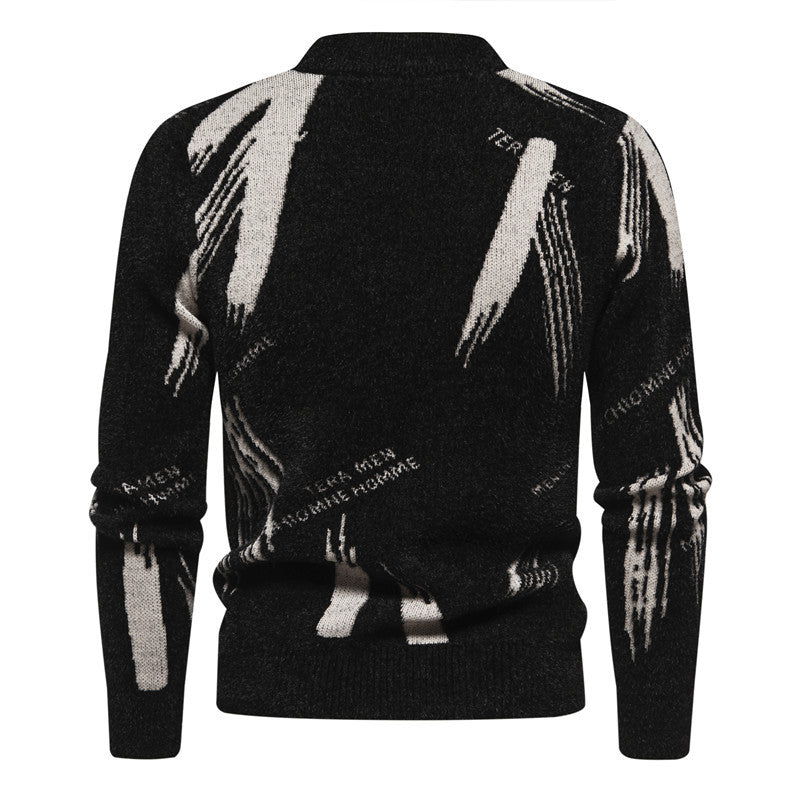 Herrer Behagelig Struktureret Rullekrave Sweater Stilla