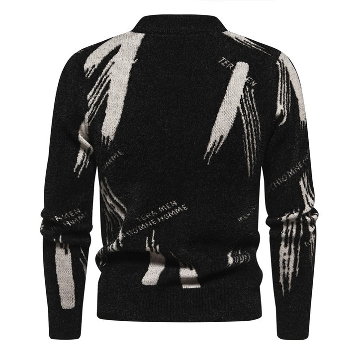 Herrer Behagelig Struktureret Rullekrave Sweater Stilla